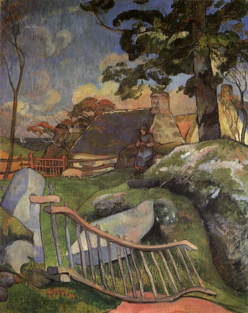800x1010 Paul Gauguin The Gate Painting Best The Gate Paintings For Sale - The Gate Painting