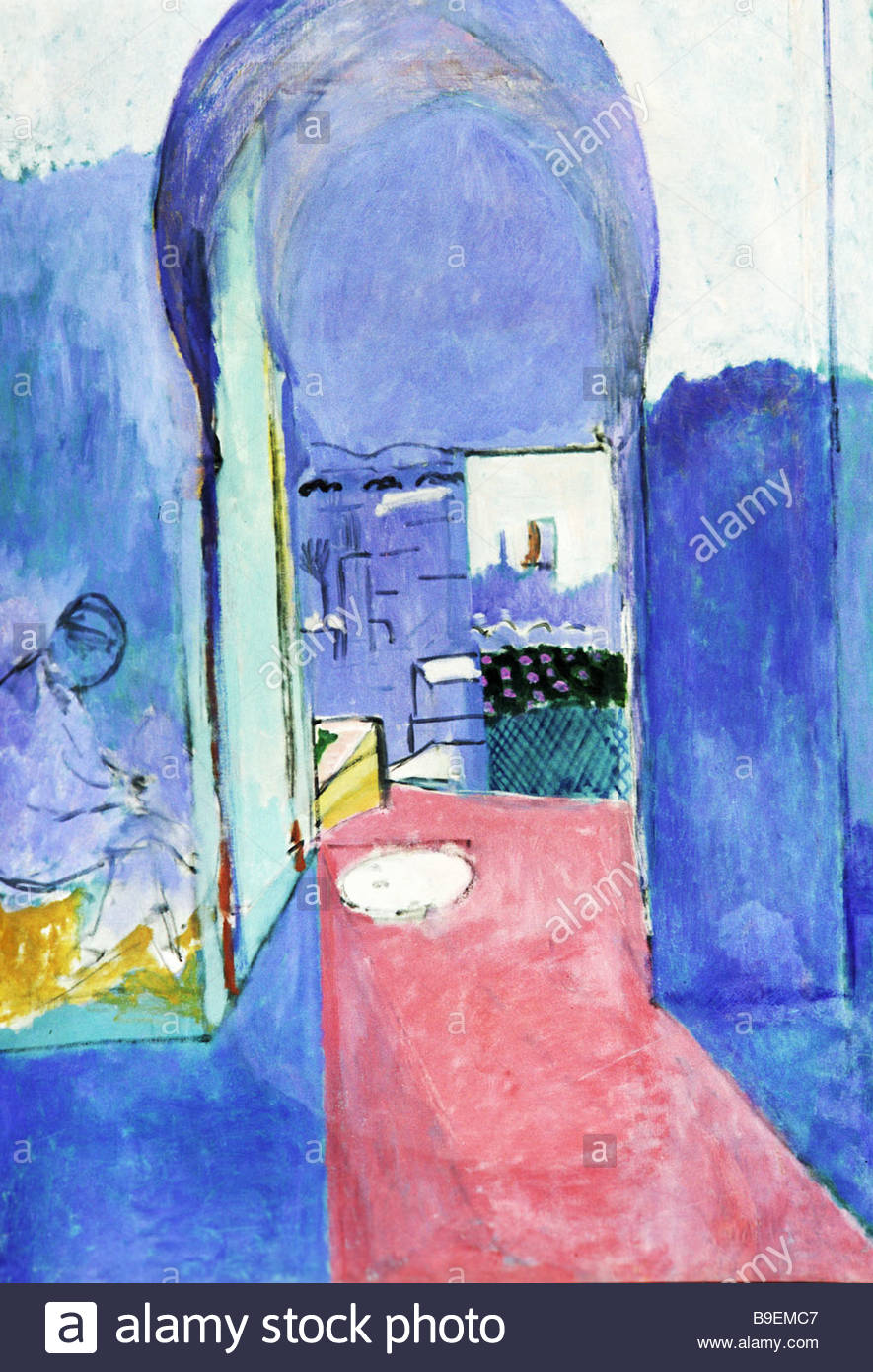 885x1390 A Reproduction Of Henri Matisse S Painting Casbah Gate - The Gate Painting