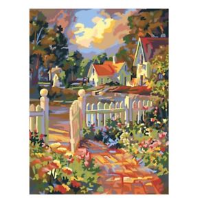 300x300 Plaid Beyond The Gate Diy Acrylic Paint By Number Kit Painting - The Gate Painting