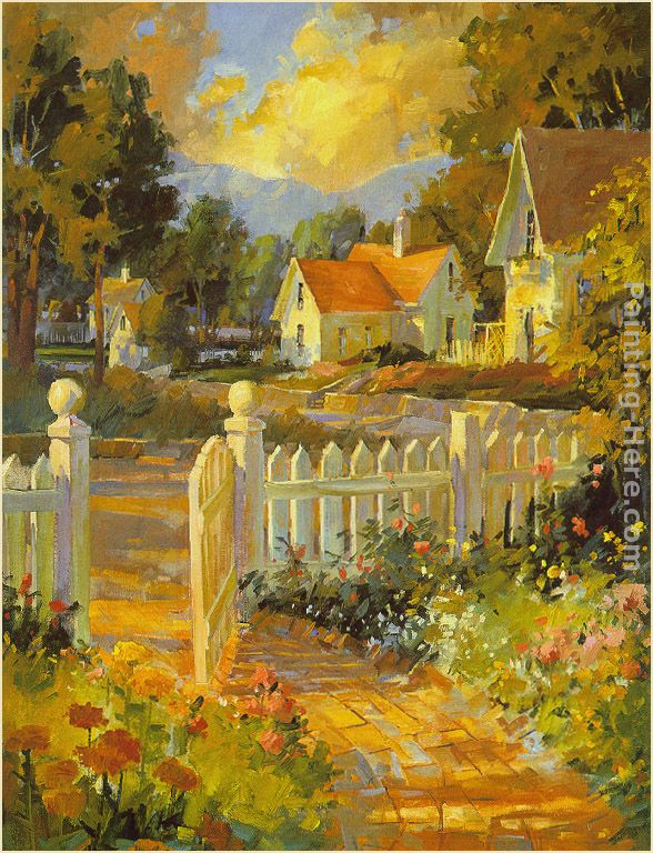 588x768 Songer Steve Beyond The Gate Painting Anysize 50% Off - The Gate Painting