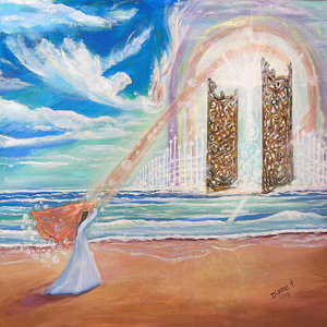 300x300 Gates Of Heaven Paintings Fine Art America - The Gate Painting