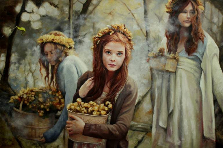 770x510 Saatchi Art The Gathering Painting By Kimberly Dow - The Gathering Painting