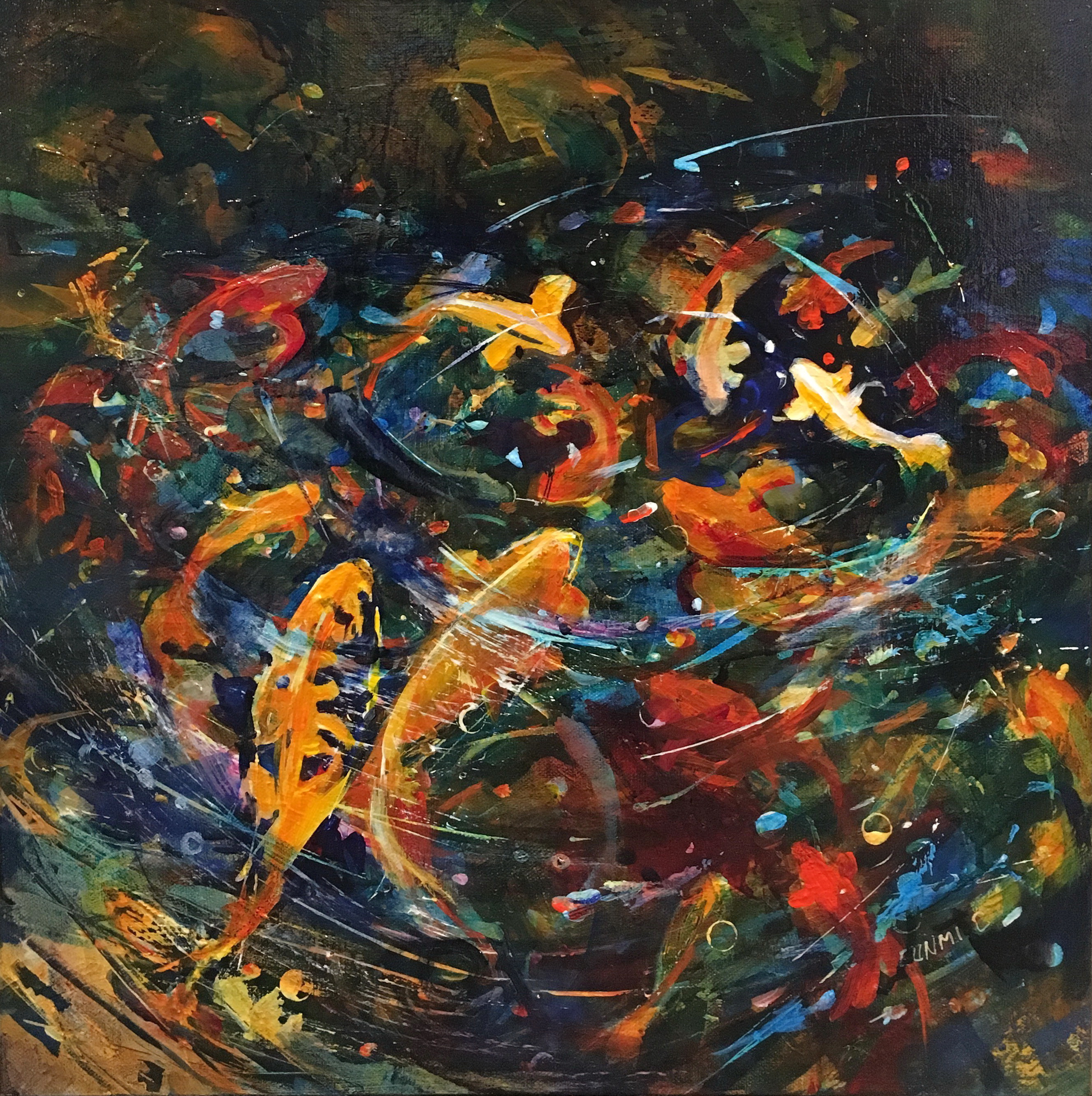 2655x2664 The Gathering By Eunmi Conacher - The Gathering Painting