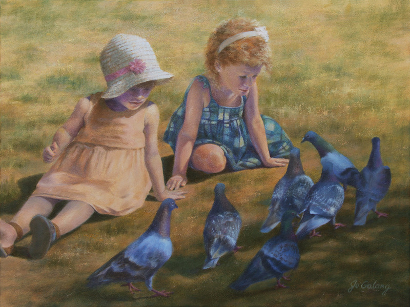 800x599 The Gathering By Jo Galang, Canvas - The Gathering Painting