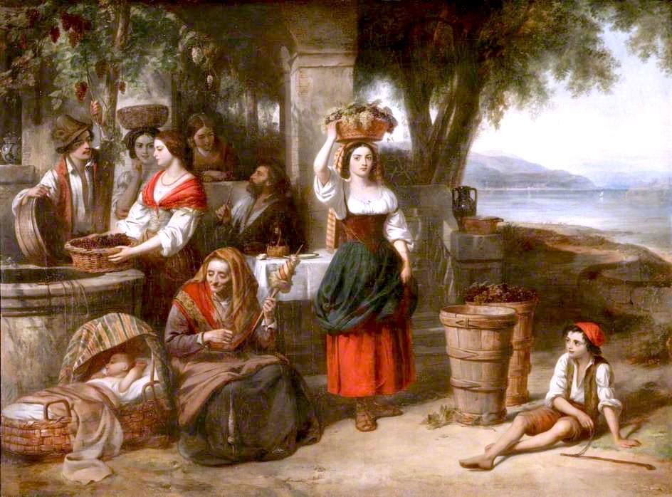 944x698 The Gathering Of The Vintage Painting Robert Mcinnes Oil Paintings - The Gathering Painting