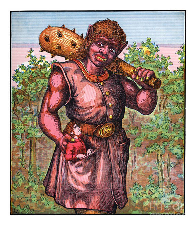 775x900 Jack The Giant Killer Painting By Hugh Thomson - The Giant Painting