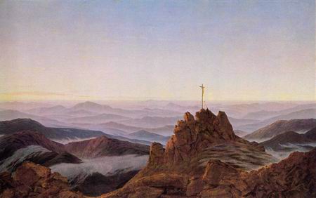 450x282 Morning In The Giant Mountains Painting, Acaspar David Friedrich - The Giant Painting