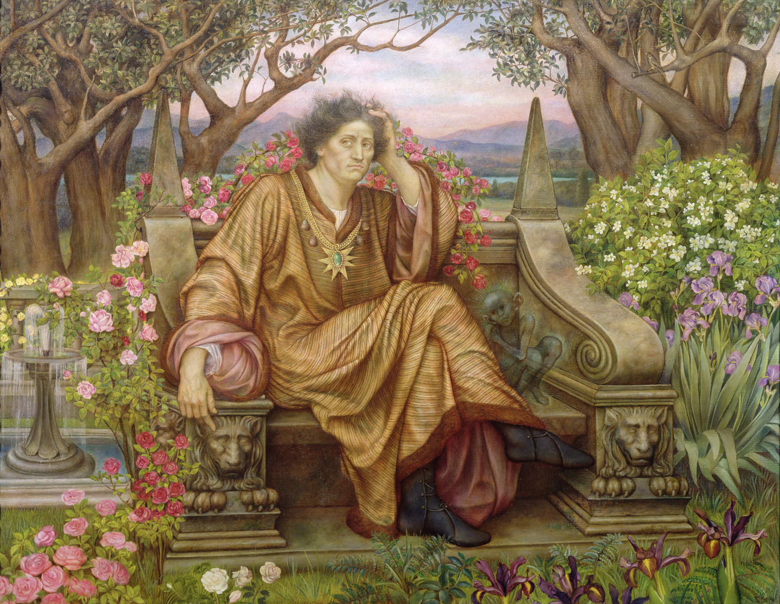 1580x1224 The De Morgan Foundation - The Gilded Cage Painting