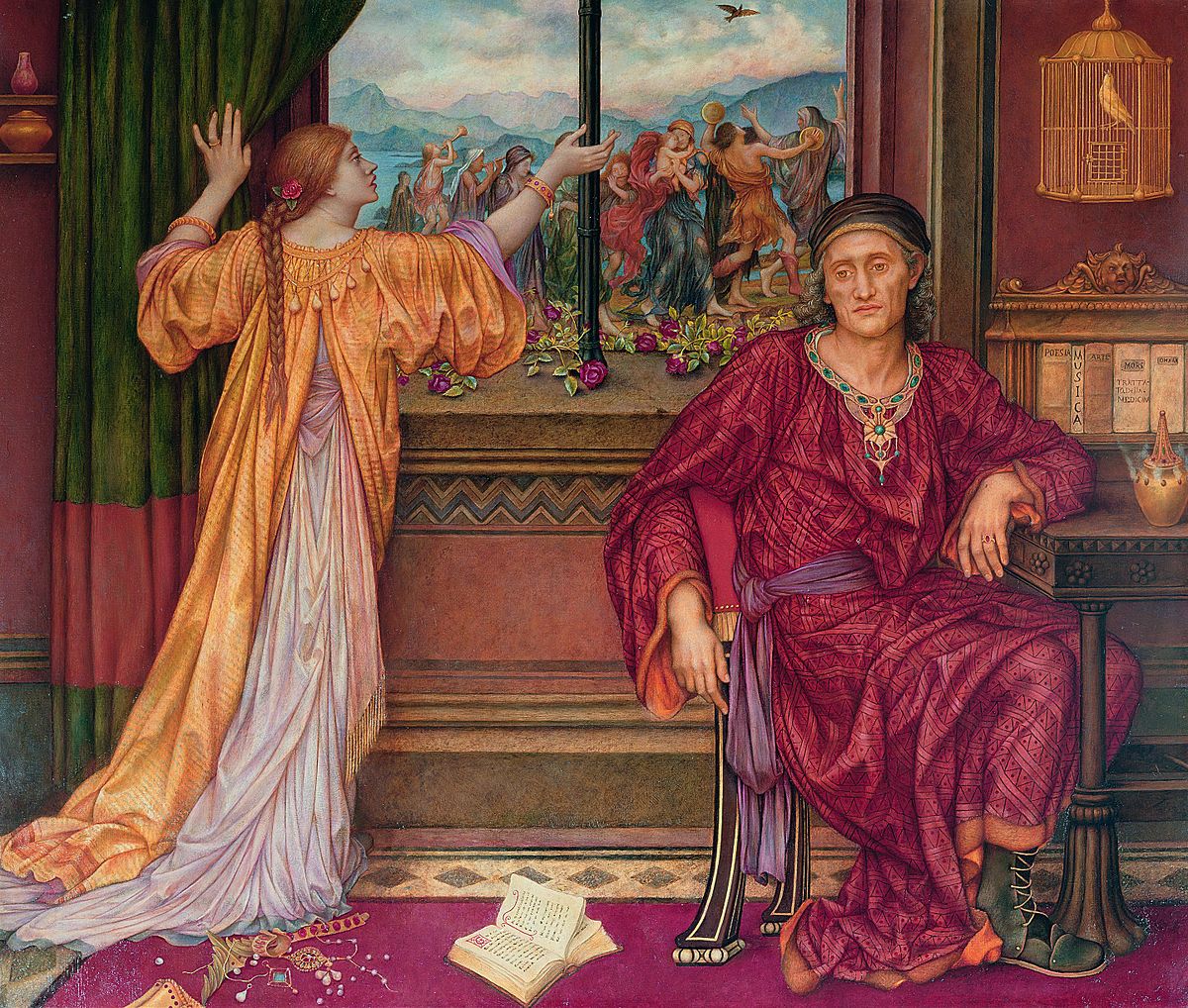 1200x1018 The Gilded Cage (Evelyn De Morgan Painting) - The Gilded Cage Painting