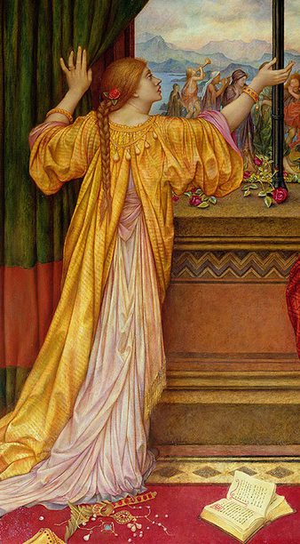 338x612 The Gilded Cage Pre Raphaelite Sisterhood - The Gilded Cage Painting