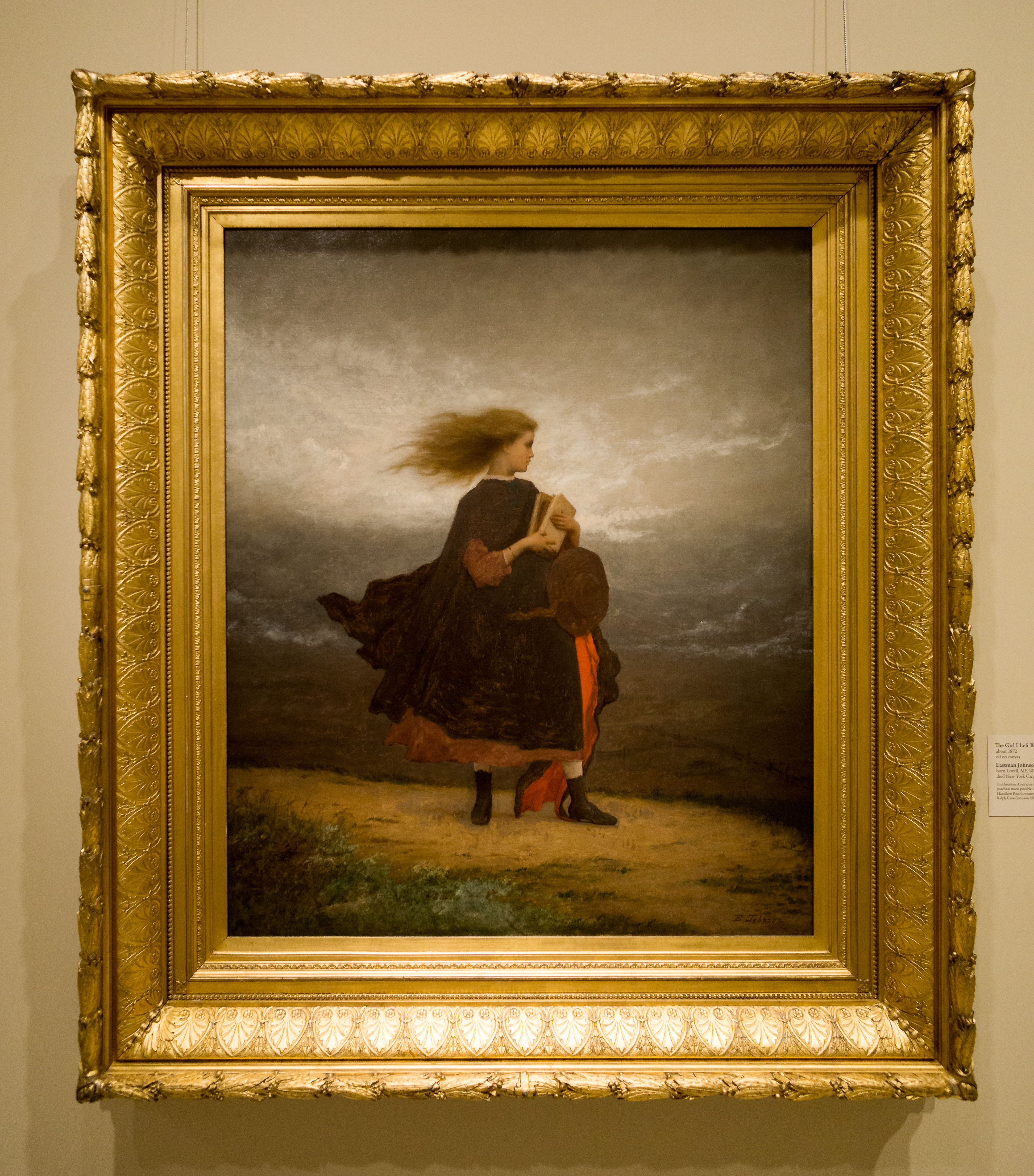 I left. The girl i left behind me. Eastman Johnson - the girl i left behind me. Behind me girl.