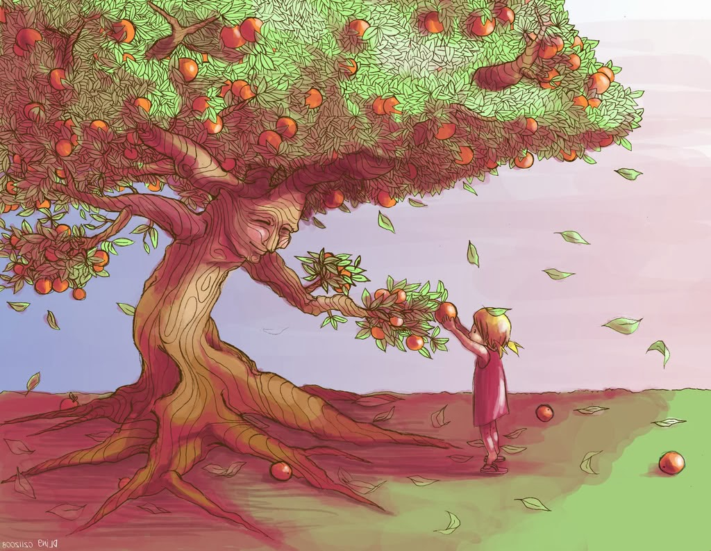 1024x793 The Giving Tree Painting Litreeture 2 Silverstein's Giving Tree - The Giving Tree Painting