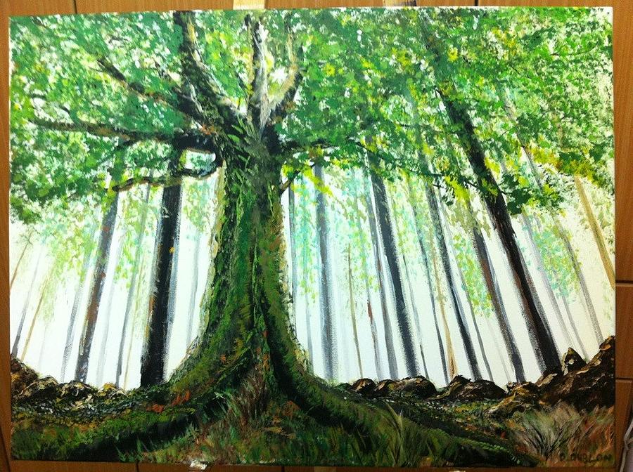 900x672 The Giving Tree Painting By Doron Dublon - The Giving Tree Painting