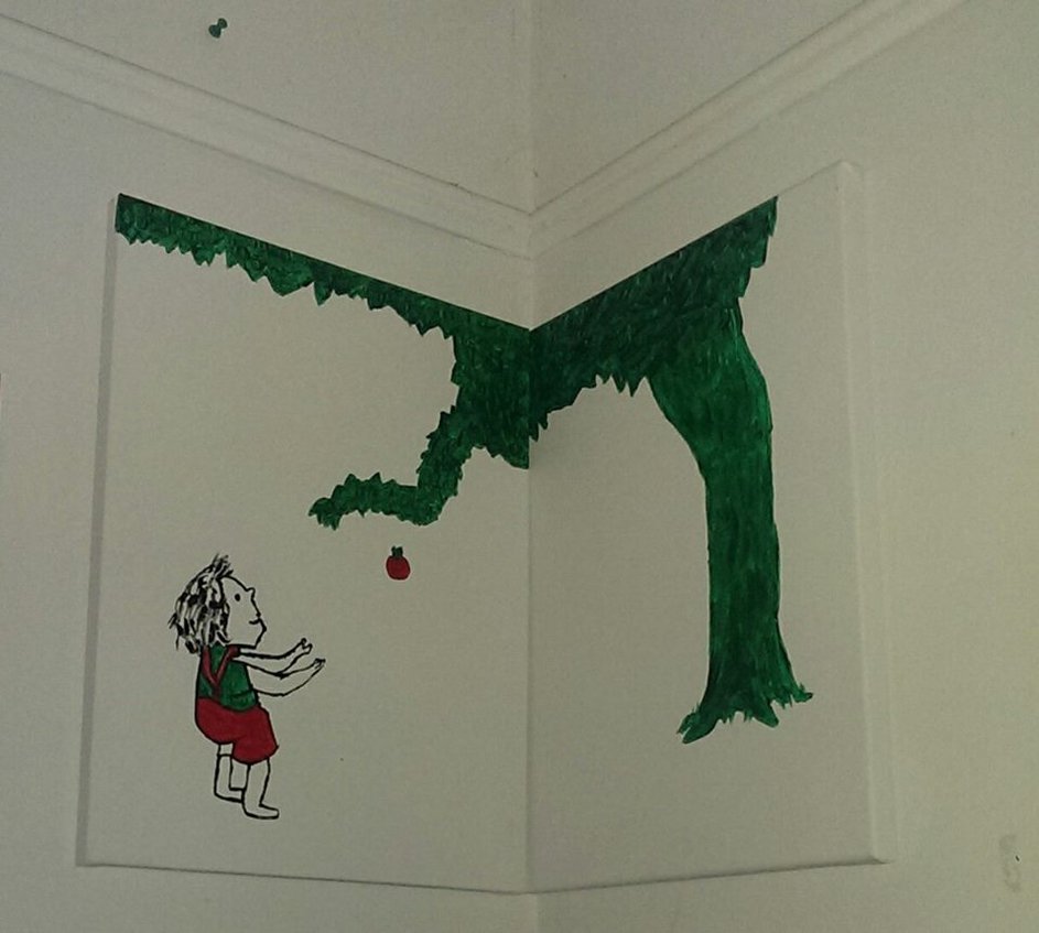 943x847 Giving Tree Painting By Chicbonvivant - The Giving Tree Painting