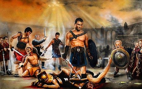 460x288 Spartacus - The Gladiator Painting