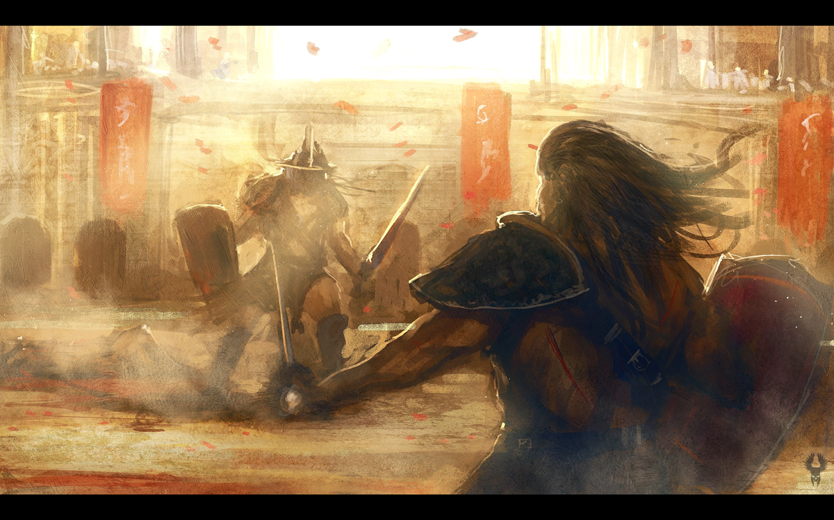 1200x749 Tom Edwards Concepts Gladiator Mood Painting - The Gladiator Painting