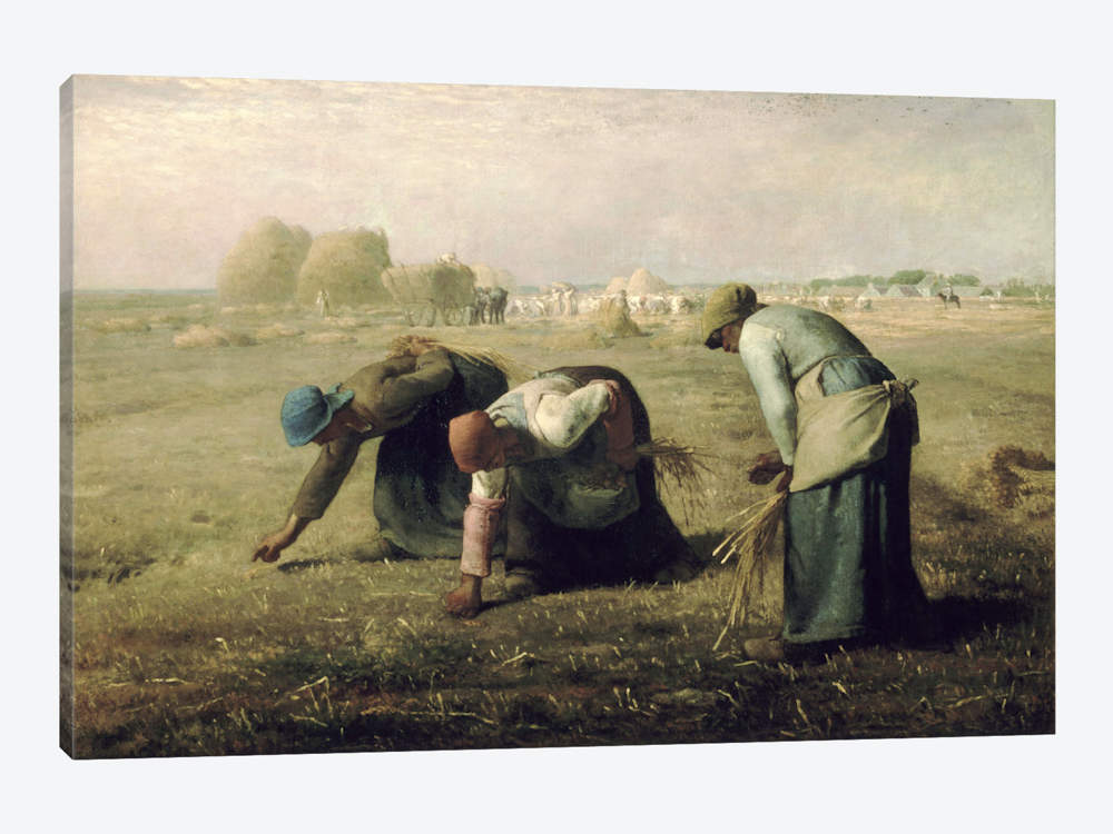 1000x750 The Gleaners Canvas Artwork By Jean Francois Millet Icanvas - The Gleaners Painting
