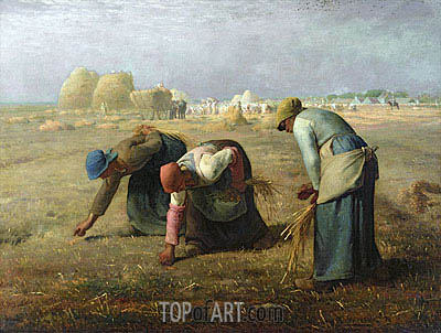 400x302 The Gleaners Millet Painting Reproduction 10549 Topofart - The Gleaners Painting