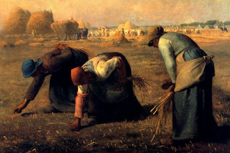 760x507 The Gleaners Women Gleaning Field After Harvest 1857 Painting By - The Gleaning Painting