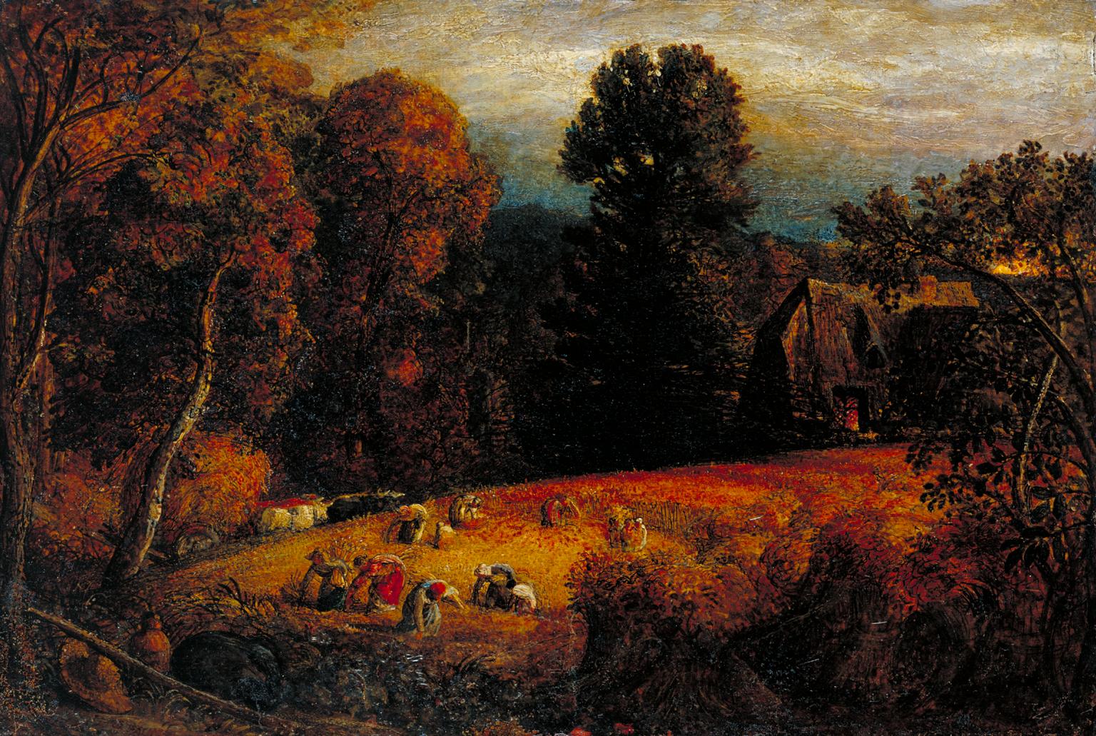 1536x1031 The Gleaning Field', Samuel Palmer, C.1833 Tate - The Gleaning Painting