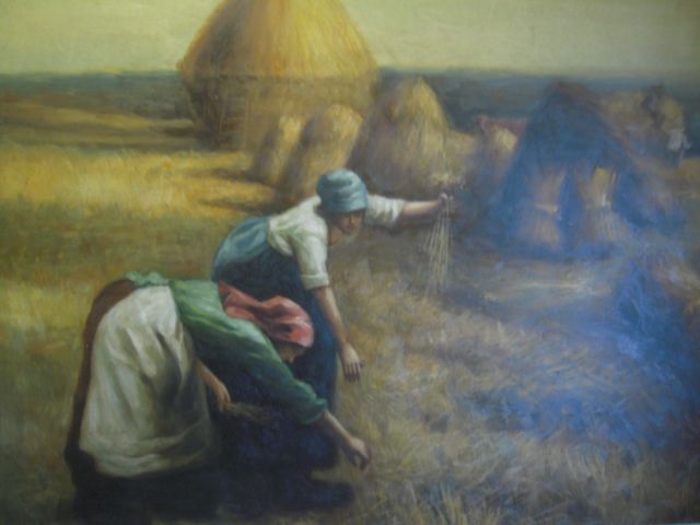 640x480 Vintage Oil Paintings Collection On Ebay! - The Gleaning Painting