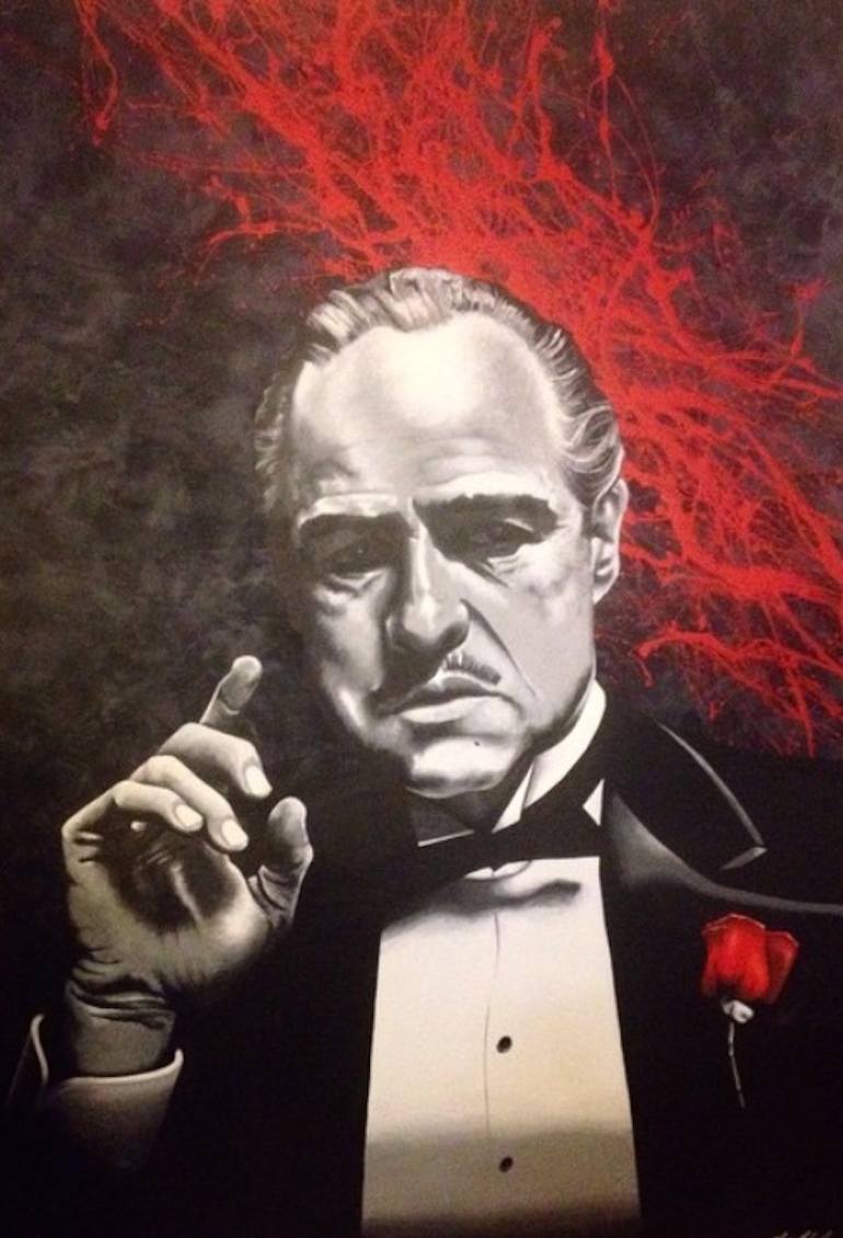 770x1131 Saatchi Art The Godfather Painting By Miles Chumley - The Godfather Painting
