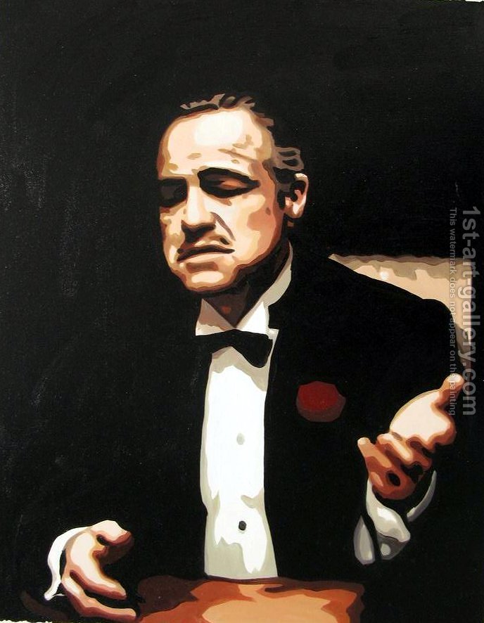 688x886 The Godfather - The Godfather Painting