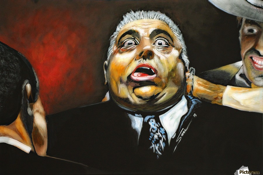 900x598 The Godfather Luca Brasi Sleeps With The Fishes - The Godfather Painting