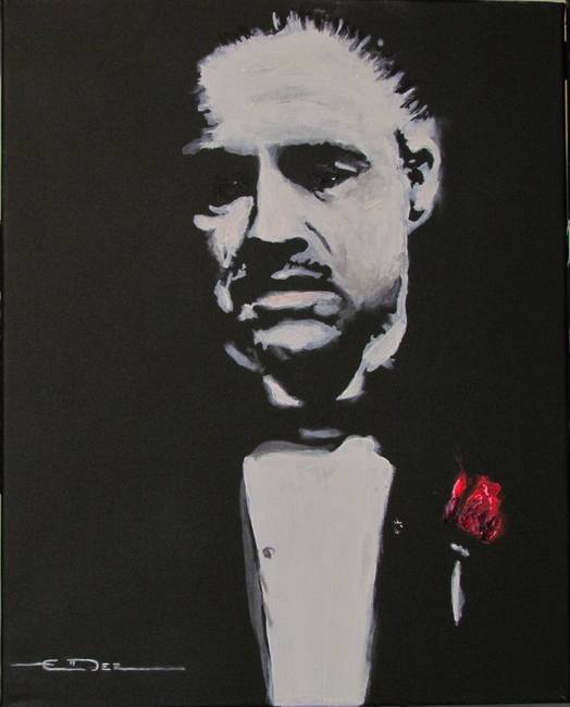 524x650 The Godfather By Eric Dee - The Godfather Painting
