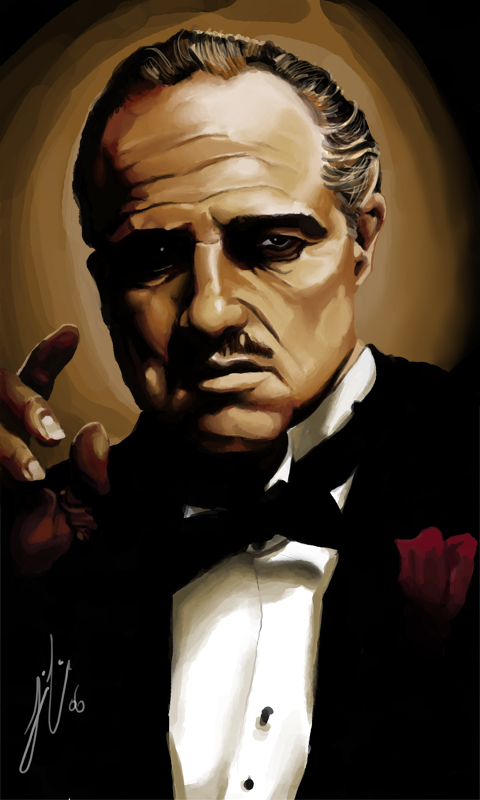 480x800 The Godfather By Nanto - The Godfather Painting