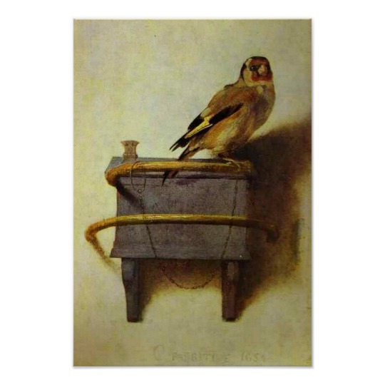 540x540 The Goldfinch Painting Reproduction Poster Zazzle.co.uk - The Goldfinch Painting