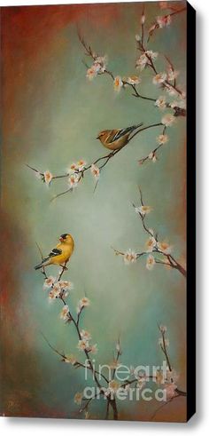 236x491 The Goldfinch Painting Spring Dream - The Goldfinch Painting Print