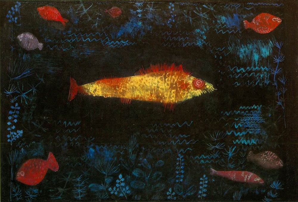 1000x678 The Goldfish, 1925 By Paul Klee - The Goldfish Painting