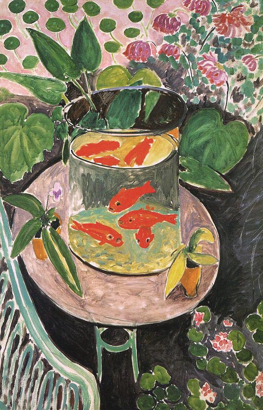 513x800 The Goldfish, Henri Matisse - The Goldfish Painting