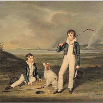 350x350 Golf Course Painting To Sell - The Golfers Painting