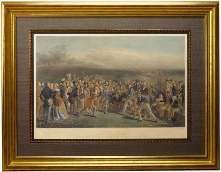 724x563 The Golfers A Grand Match Played Over St Andrews Links By Charles - The Golfers Painting