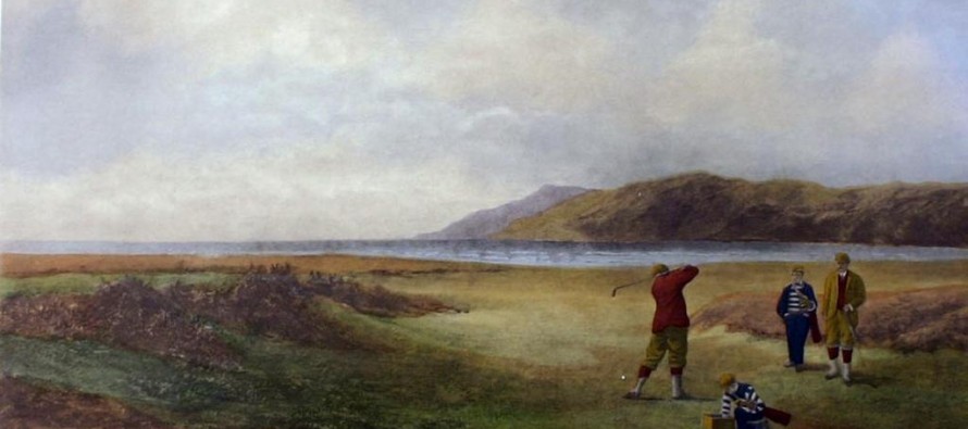 890x395 The Story Behind The Three Famous Paintings Of Conwy Golf Club - The Golfers Painting