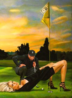 236x321 Tiger Woods Tiger Woods - The Golfers Painting