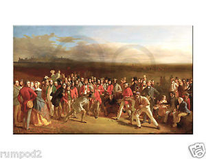 300x232 Vintage Golf Paintingposterthe Golfers1847 Y Charles Lees - The Golfers Painting