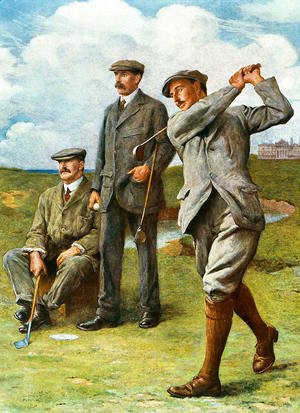 300x413 Famous Golf Paintings Amp Reproductions 1st Art Gallery - The Golfers Painting