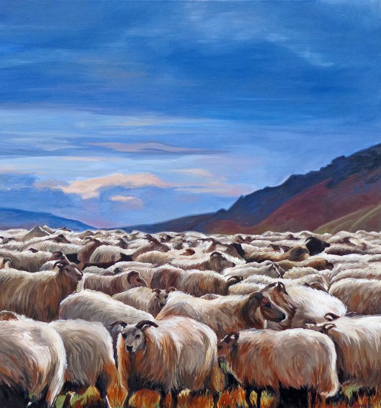 770x823 Saatchi Art Good Shepherd Painting By Jennifer Swoyer - The Good Shepherd Painting