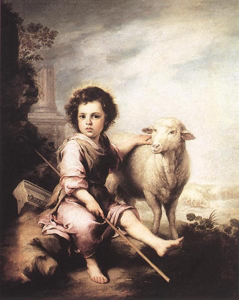 478x600 Christ The Good Shepherd, C.1660 - The Good Shepherd Painting