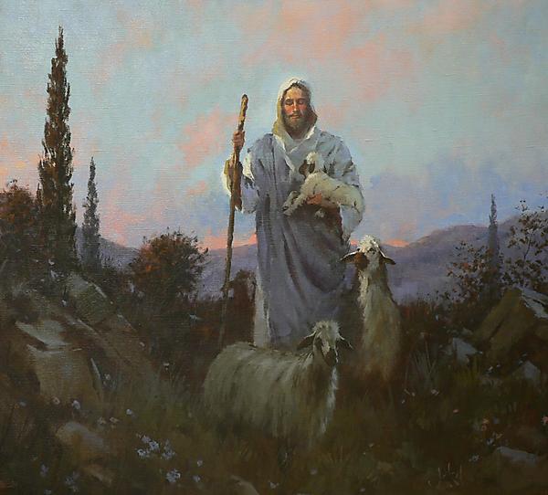 600x542 The Good Shepherd The Art Of Brian Jekel - The Good Shepherd Painting