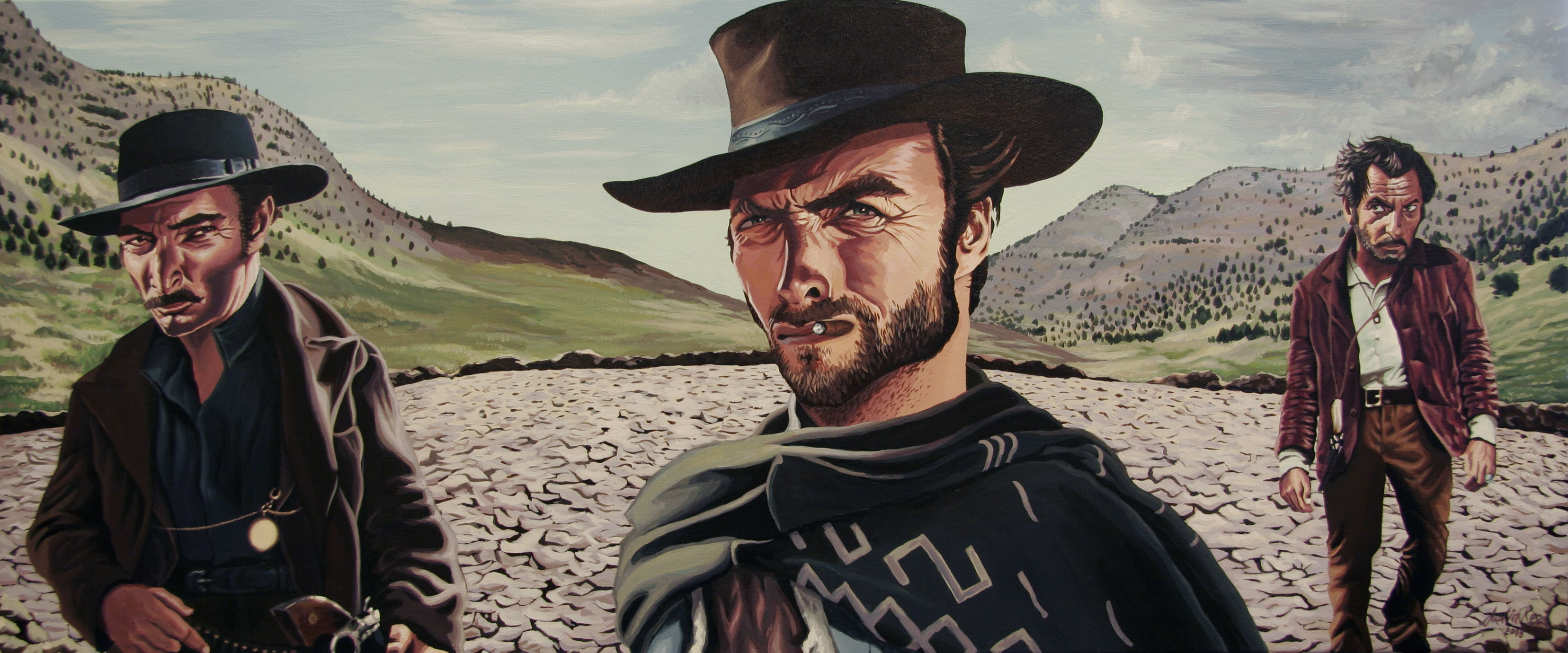 3312x1380 The Good The Bad And The Ugly Justin Reed Foundmyself - The Good The Bad And The Ugly Painting