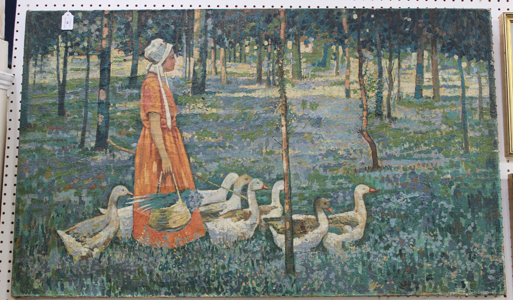 1050x614 After Stanley Royle - The Goose Girl Painting