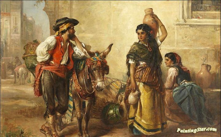 720x446 The Gossips Artwork By Thomas Kent Pelham Oil Painting Amp Art - The Gossips Painting