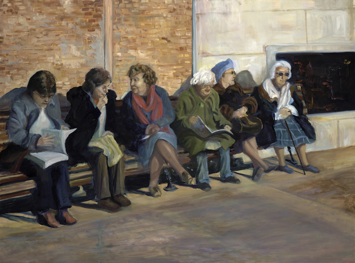 729x540 Gossip Girl Painting - The Gossips Painting