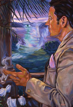 296x432 The Great Gatsby Symbols And Motifs The Green Light - The Great Gatsby Painting