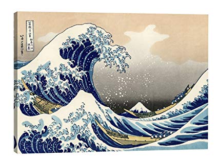 425x319 Eliteart The Great Wave Off Kanagawa By Katsushika - The Great Wave Off Kanagawa Painting