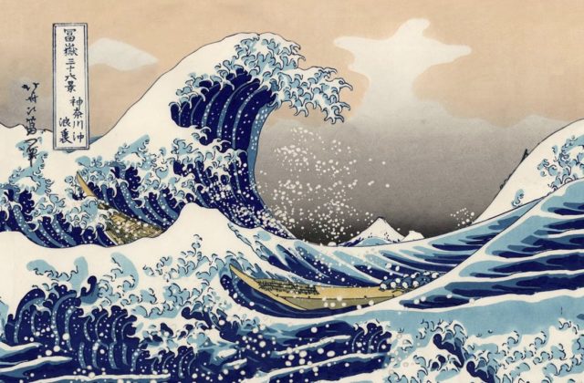 640x420 See - The Great Wave Off Kanagawa Painting